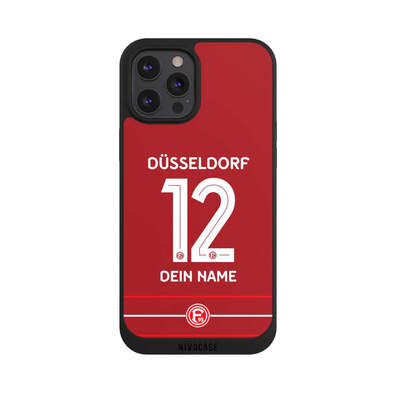 iPhone 12 Pro Max NIVOpure Fortuna Düsseldorf Trikot Personalisierbar 25-26