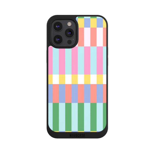Apple iPhone 12 Pro Max NIVOpure Checked Theme Pastel