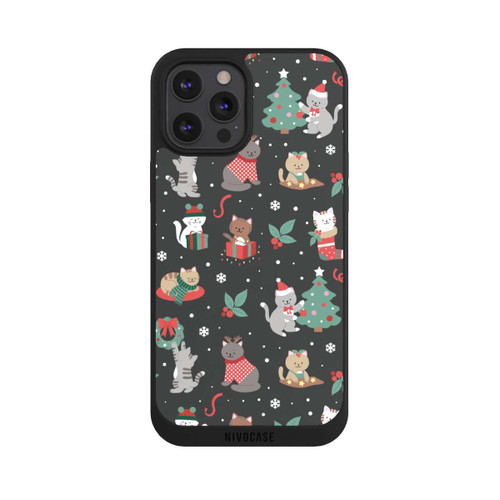 Apple iPhone 12 Pro Max NIVOpure Christmas Festive Cute Holiday Kittens