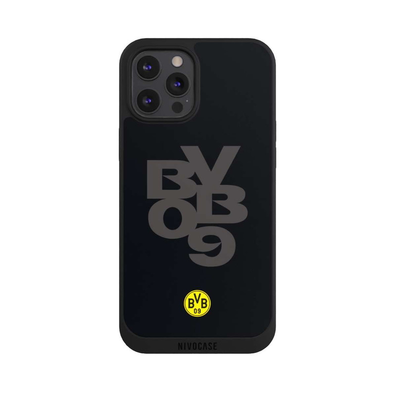 iPhone 12 Pro Max NIVOpure BVB09 Grau Schwarz