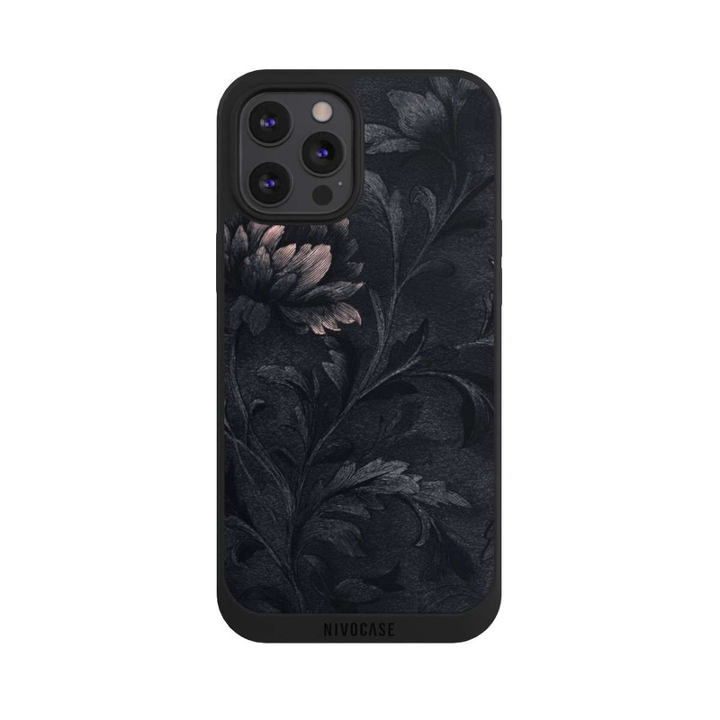 iPhone 12 Pro Max NIVOpure Flower Pattern Dark Vintage