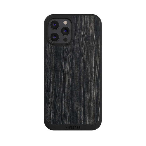 Apple iPhone 12 Pro Max NIVOpure Dunkle Holzstruktur