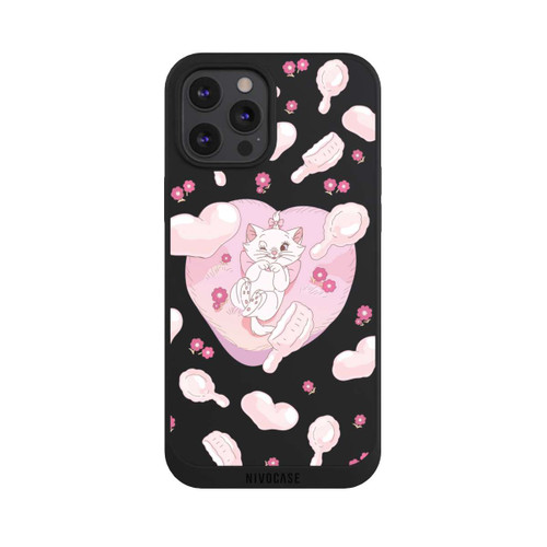 Apple iPhone 12 Pro Max NIVOpure Aristocats Marie Hearts Pink Transparent