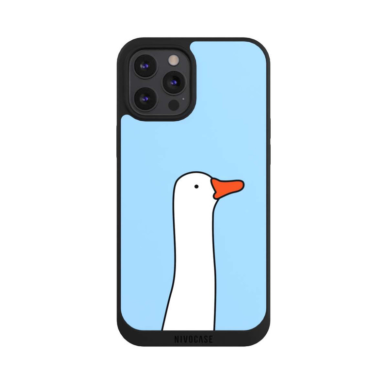 iPhone 12 Pro Max NIVOpure Profil Canard Tendance Bleu