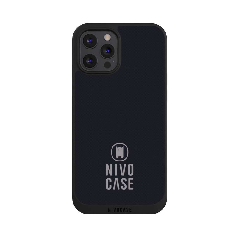 iPhone 12 Pro Max NIVOpure Nivocase Logo Black Grey