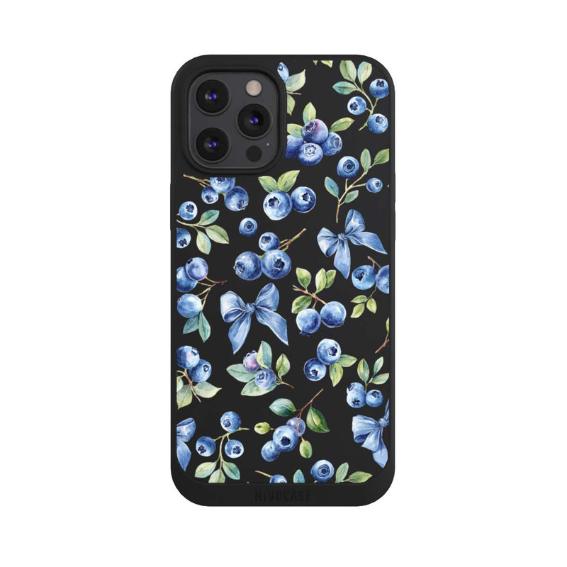 iPhone 12 Pro Max NIVOpure Nœuds myrtilles transparents avec IA