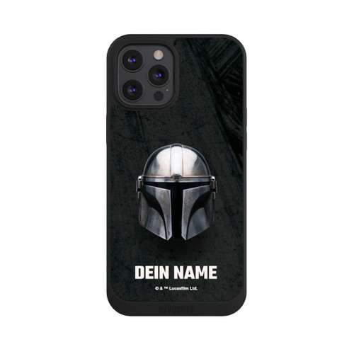 Apple iPhone 12 Pro Max NIVOpure Star Wars Mandalorian Black Helmet personnalisable