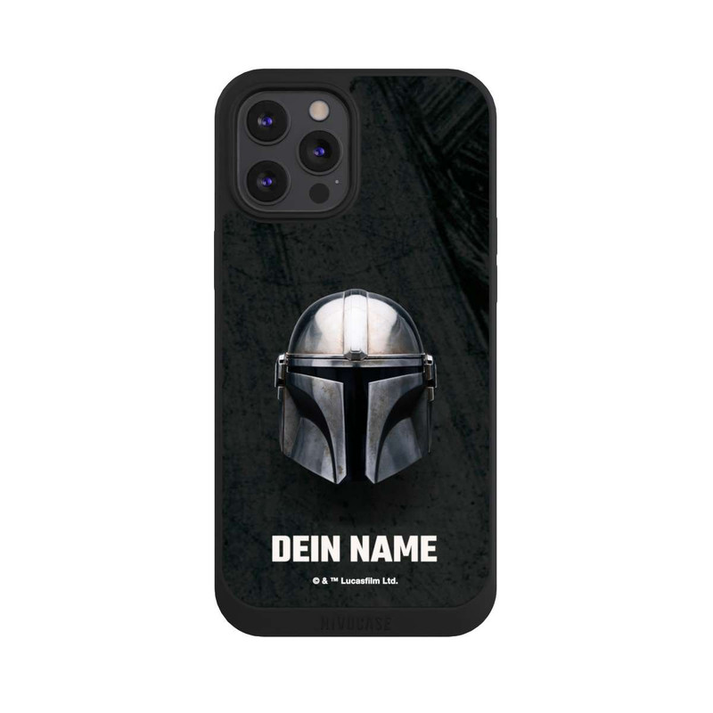 iPhone 12 Pro Max NIVOpure Star Wars Mandalorian Black Helmet personnalisable
