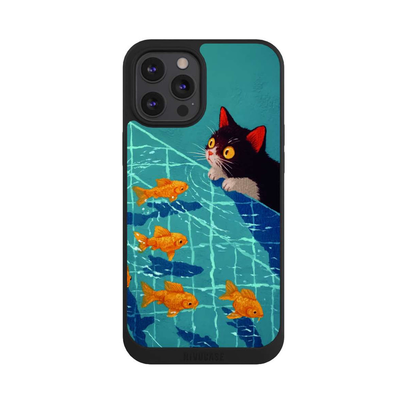 iPhone 12 Pro Max NIVOpure Cat in a Pool with AI