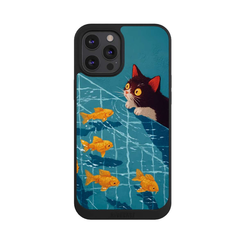 iPhone 12 Pro Max NIVOpure Die Katze im Pool mit KI
