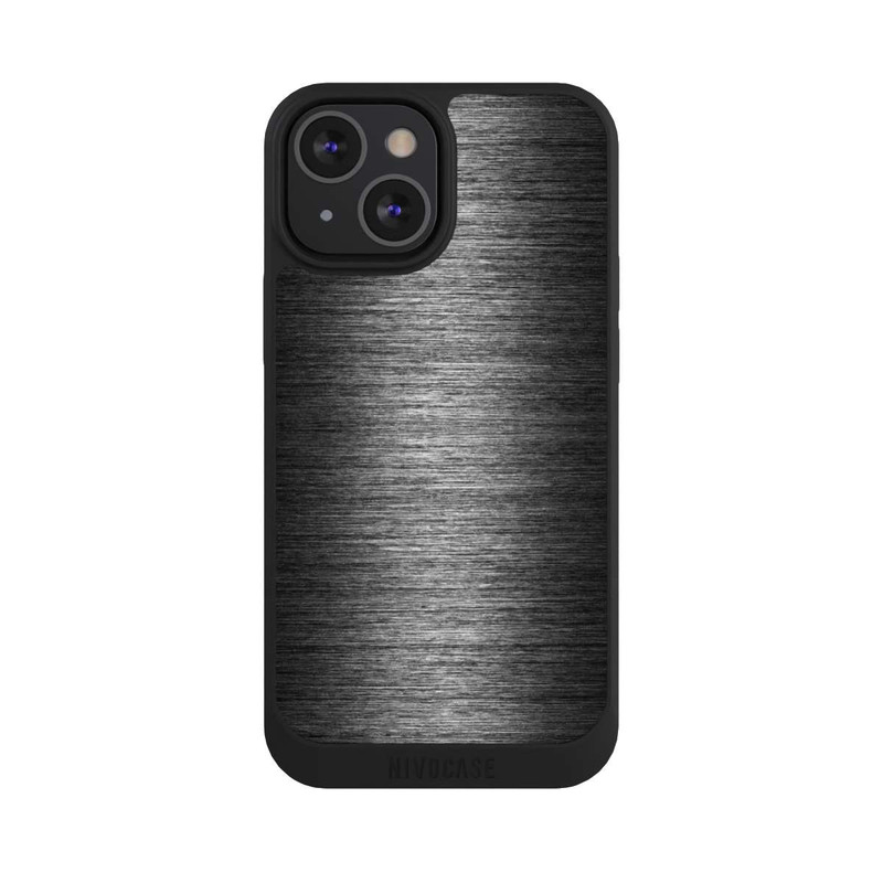 iPhone 13 Mini NIVOpure Aspect Métallique Anthracite