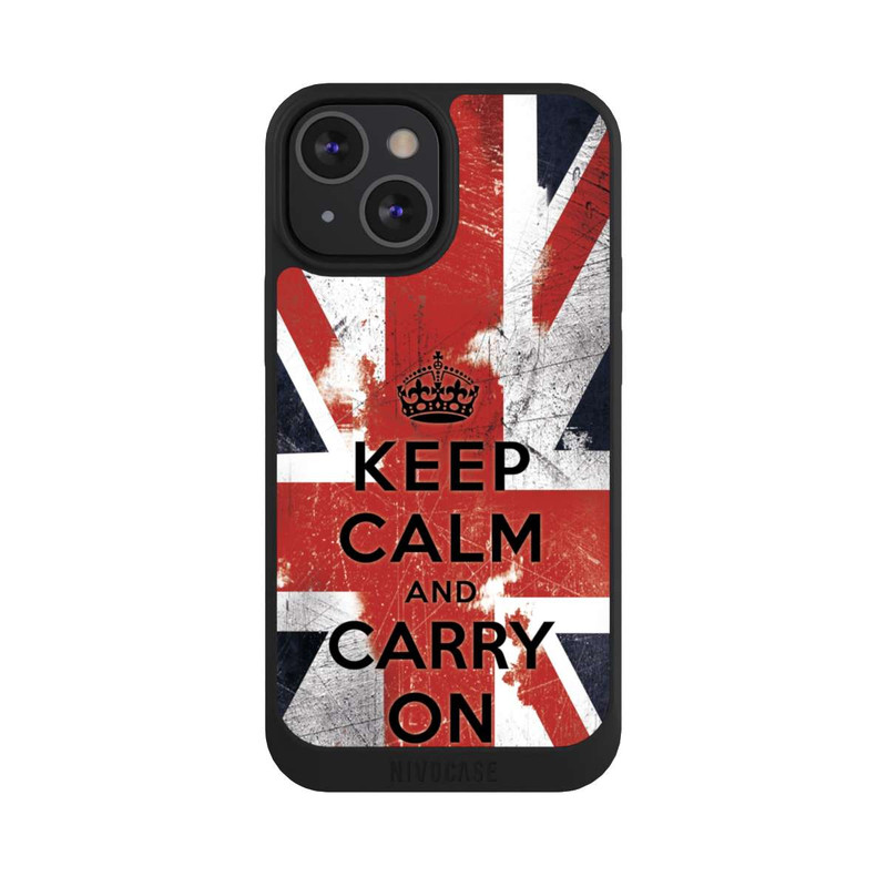 iPhone 13 Mini NIVOpure Keep Calm and Carry on - British