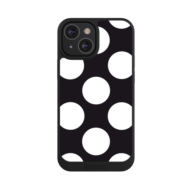 iPhone 13 Mini NIVOpure Big Dots - Black