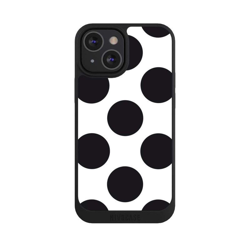 iPhone 13 Mini NIVOpure Big Dots - White