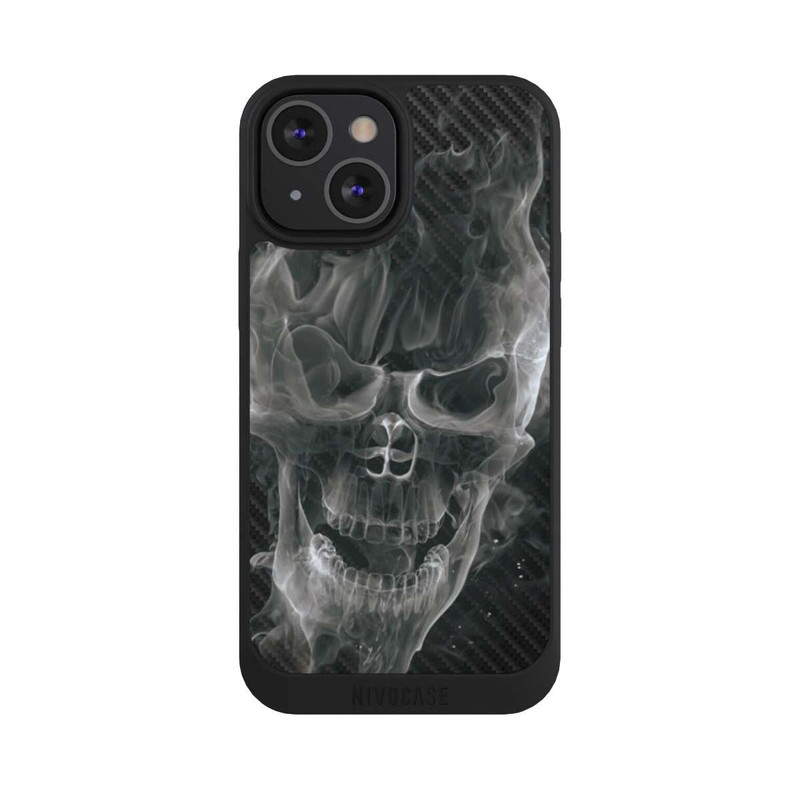 iPhone 13 Mini NIVOpure Crâne Fumée Carbone