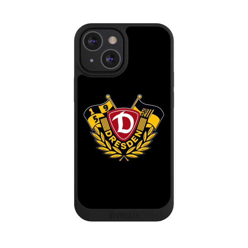 iPhone 13 Mini NIVOpure Dynamo Wappen mit Fahnen