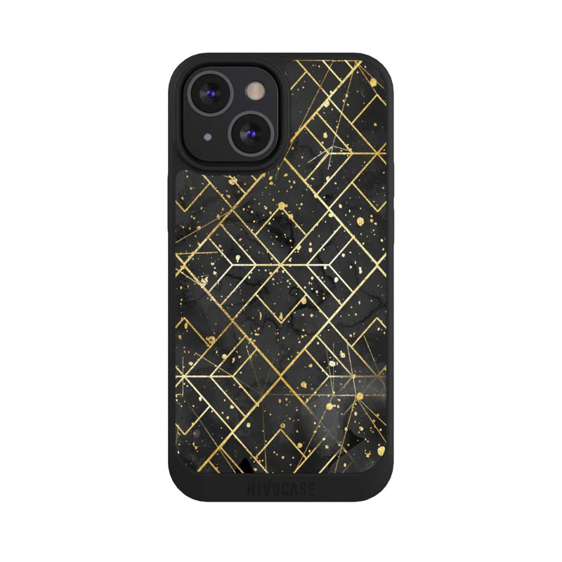 iPhone 13 Mini NIVOpure Marble Black Grid