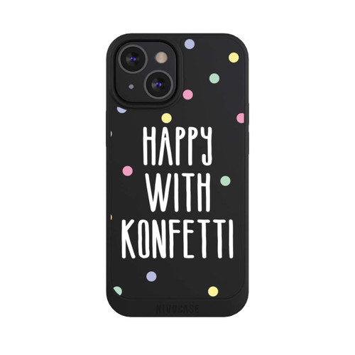 Apple iPhone 13 Mini NIVOpure Happy with Konfetti White ohne Hintergrund