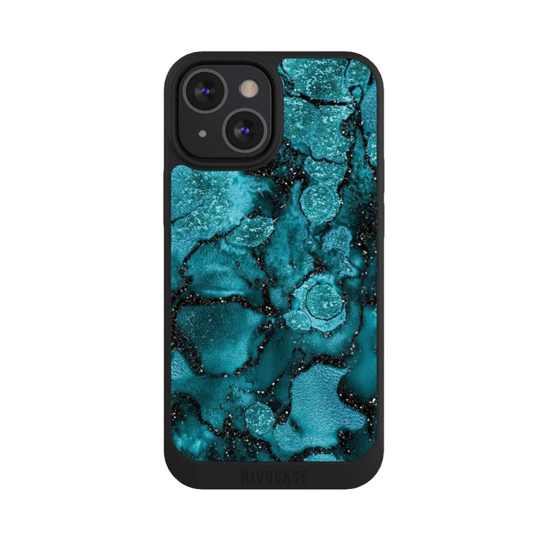iPhone 13 Mini NIVOpure  Blauer Glitzerlook