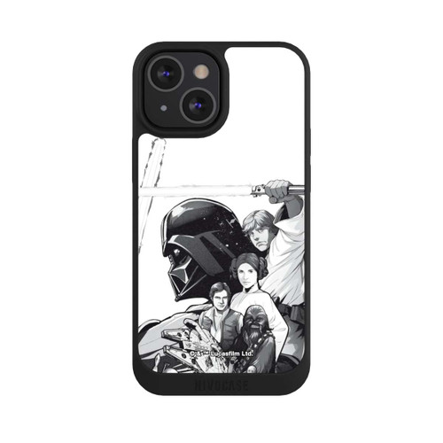 Apple iPhone 13 Mini NIVOpure Personnages StarWars - Noir et Blanc