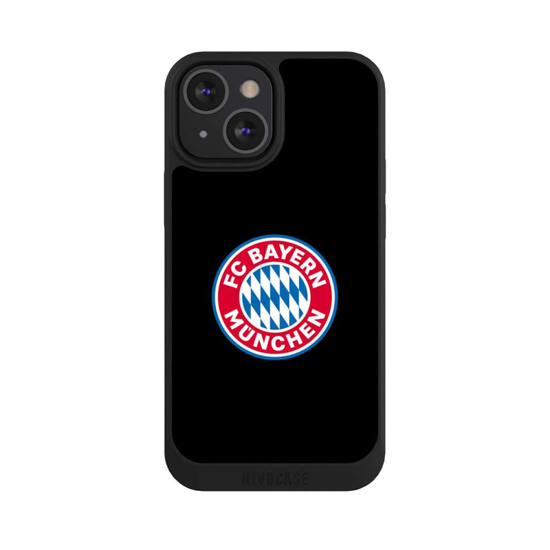 iPhone 13 Mini NIVOpure Logo FCB sur fond noir