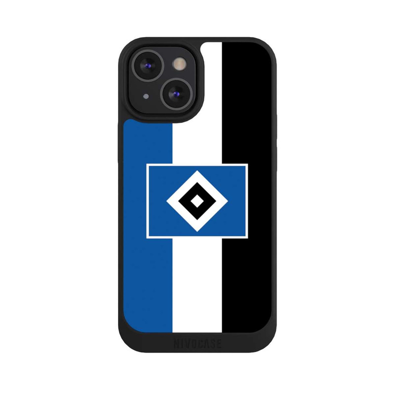 iPhone 13 Mini NIVOpure HSV Streifen - Blau-Weiß-Schwarz
