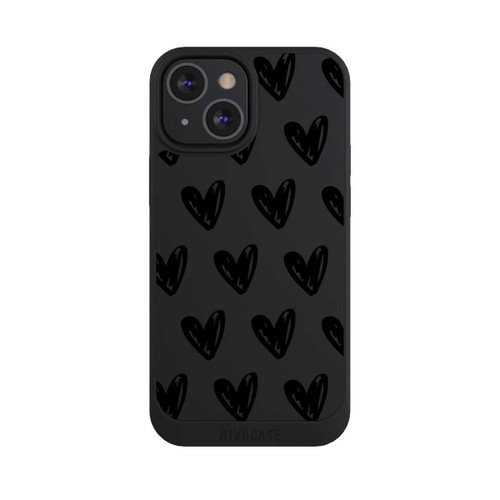 Apple iPhone 13 Mini NIVOpure Herzen Schwarz ohne Hintergrund