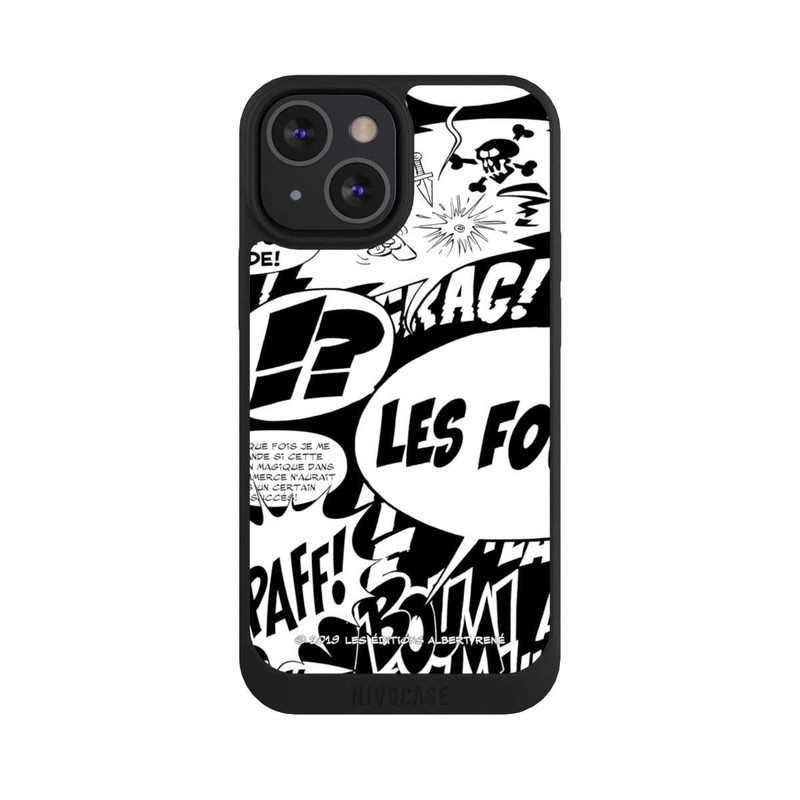 iPhone 13 Mini NIVOpure Sprechblasen Asterix Schwarz