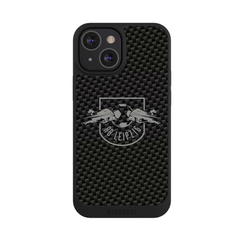 Apple iPhone 13 Mini NIVOpure Graues RB Leipzig Logo auf Carbonoptik