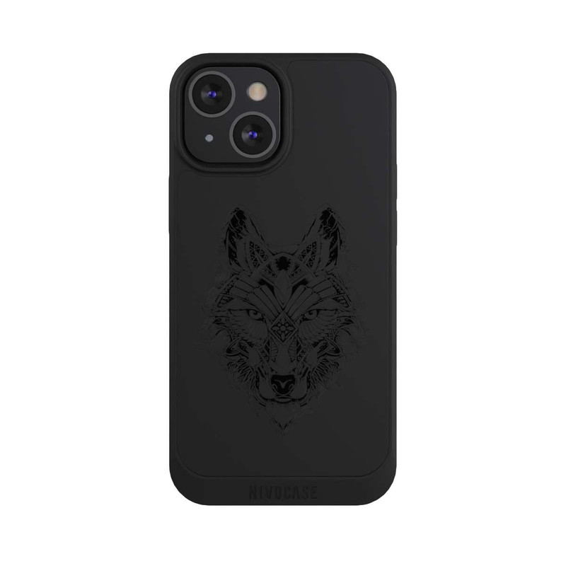 iPhone 13 Mini NIVOpure Wolf Mandala ohne Hintergrund
