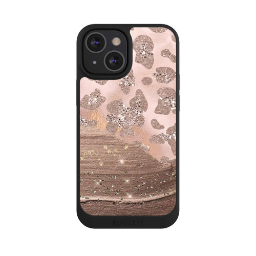 Apple iPhone 13 Mini NIVOpure Léopard argenté pailleté