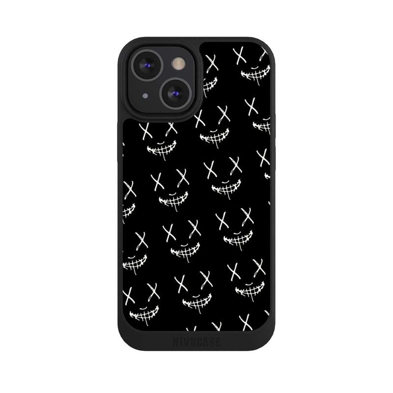 iPhone 13 Mini NIVOpure Maskenmuster Schwarz