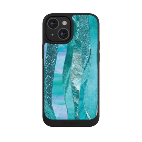 Apple iPhone 13 Mini NIVOpure Look pailleté glamour bleu