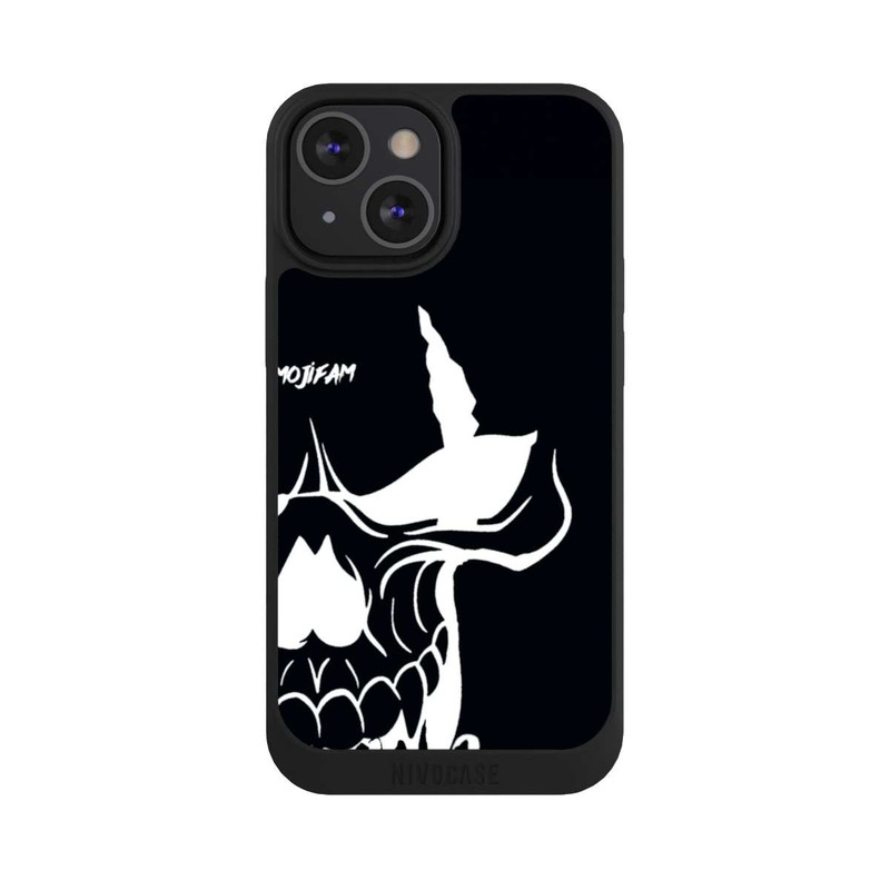 iPhone 13 Mini NIVOpure Schädel Groß Schwarz/Weiß