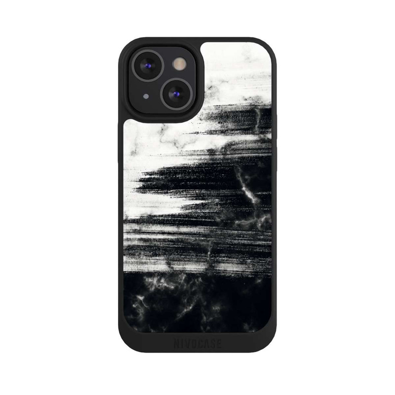 iPhone 13 Mini NIVOpure Gebürsteter monochromer Stein