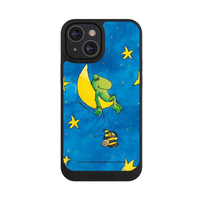 iPhone 13 Mini NIVOpure Frosch und Tigerente Nachtbild