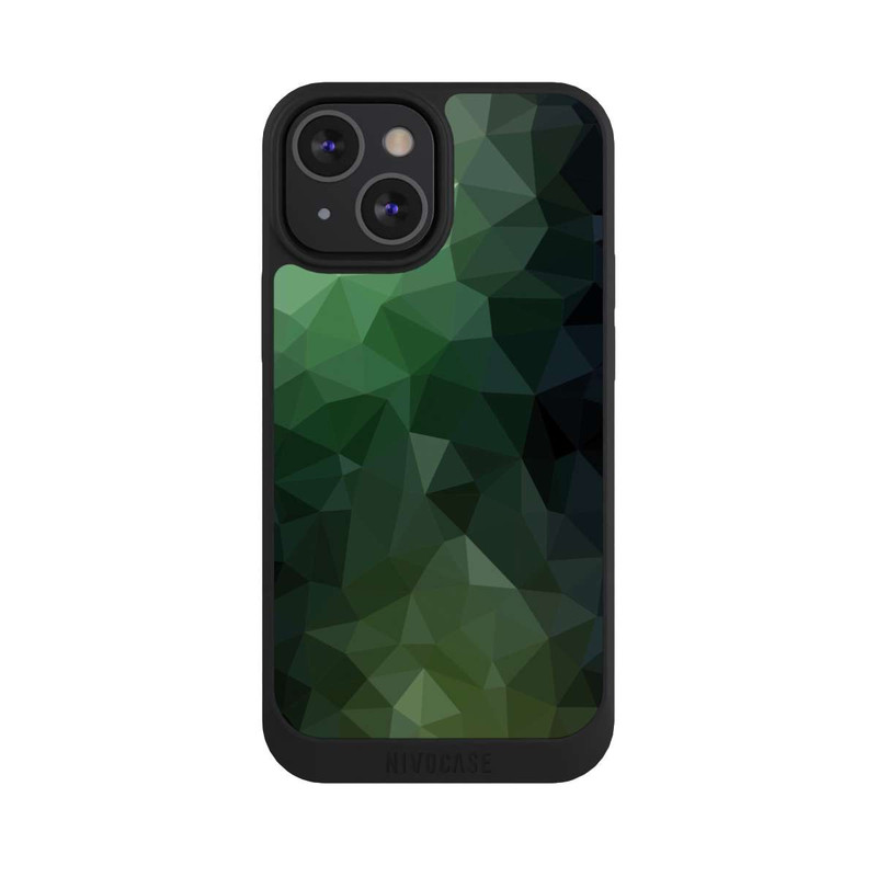 iPhone 13 Mini NIVOpure Polygonal Mosaic Green