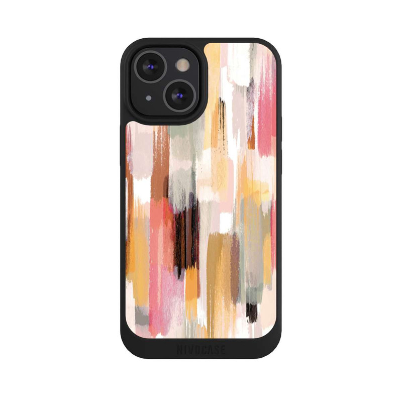 iPhone 13 Mini NIVOpure Abstrakte Pinselstriche Herbsttöne