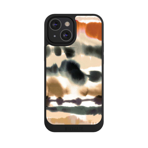Apple iPhone 13 Mini NIVOpure Lignes d'aquarelle nautique douces orange