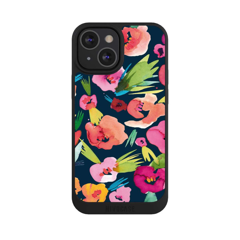 iPhone 13 Mini NIVOpure tropische Blumen aquarell
