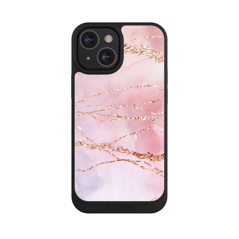 iPhone 13 Mini NIVOpure Glitzer Look Pink Mädchen Marmor