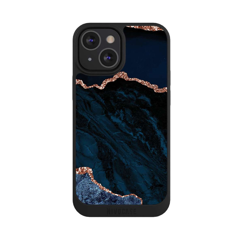 iPhone 13 Mini NIVOpure Nacht Blau Marmor Landschaft