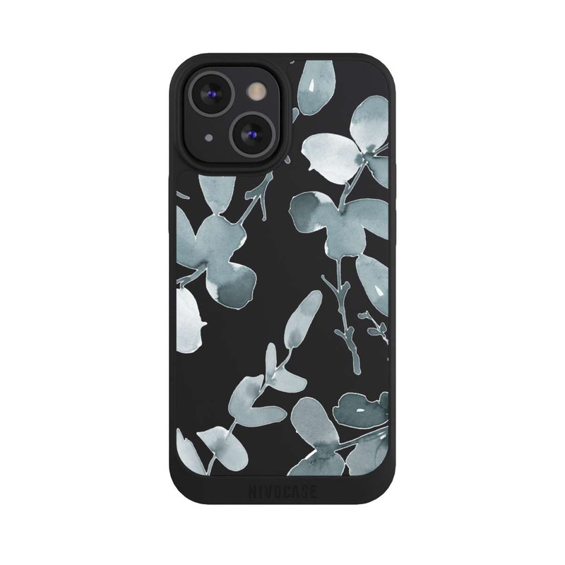 iPhone 13 Mini NIVOpure Eukalyptus Muster transparent