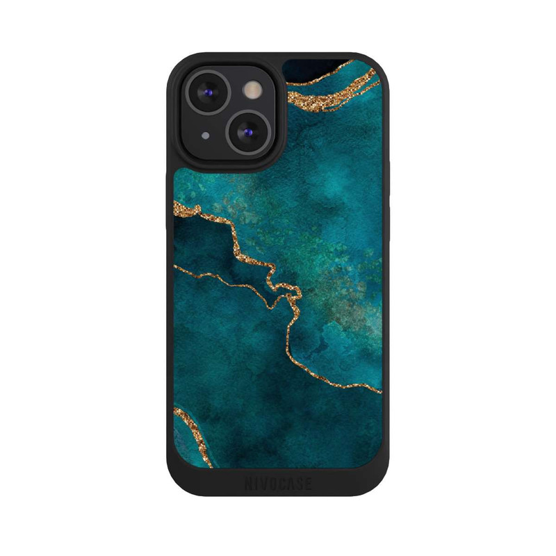 iPhone 13 Mini NIVOpure Edelstein glänzend aquamarin