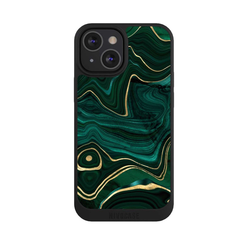 iPhone 13 Mini NIVOpure Malachit Golddruck