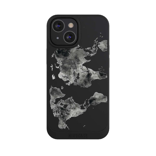 Apple iPhone 13 Mini NIVOpure Weltkarte Schwarz Transparent