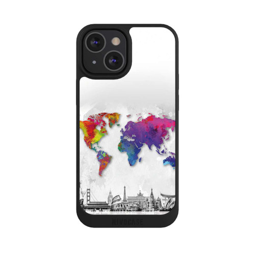 Apple iPhone 13 Mini NIVOpure Weltkarte mit Skyline