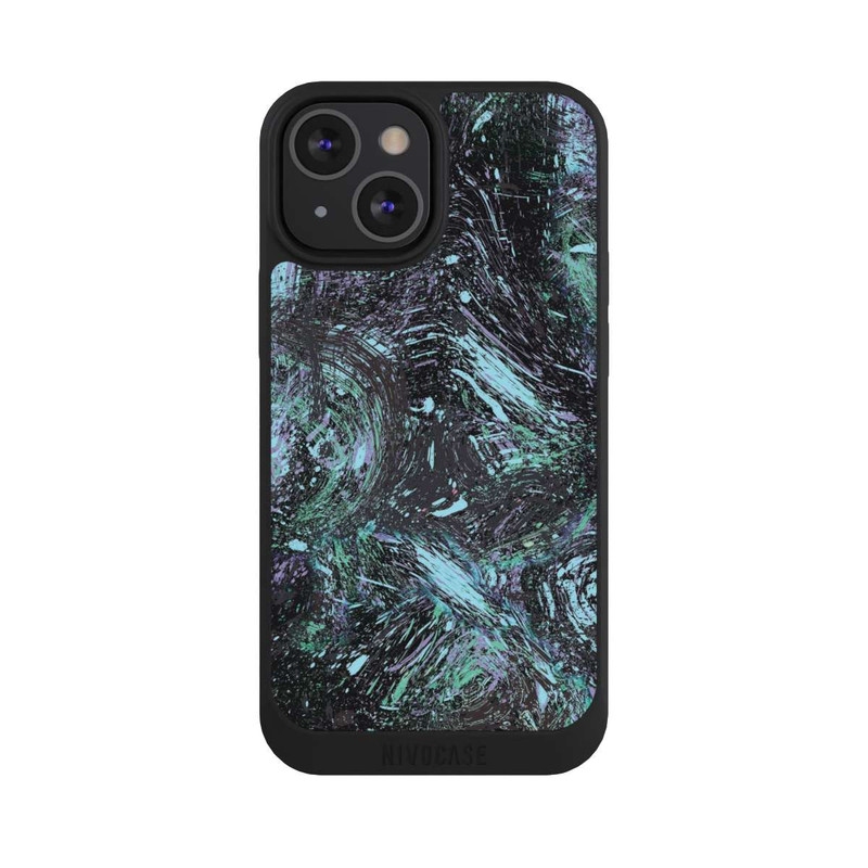 iPhone 13 Mini NIVOpure Abstrakt tropfender Staub lila