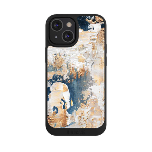 Apple iPhone 13 Mini NIVOpure Abstraktion Blau und Gold