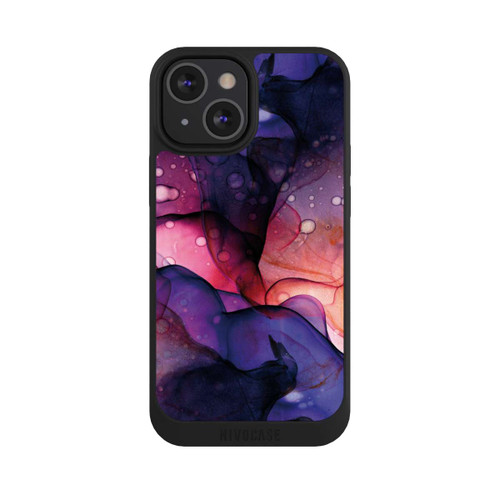 Apple iPhone 13 Mini NIVOpure Flüssige Kunst Lila-Pink